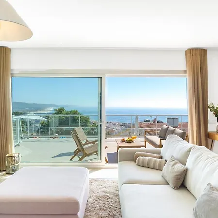 Panoramic Views - Terrace, Sea Views & Pool Apartment Nazare Exterior photo