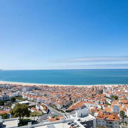 Panoramic Views - Terrace, Sea Views & Pool Apartment Nazare Exterior photo