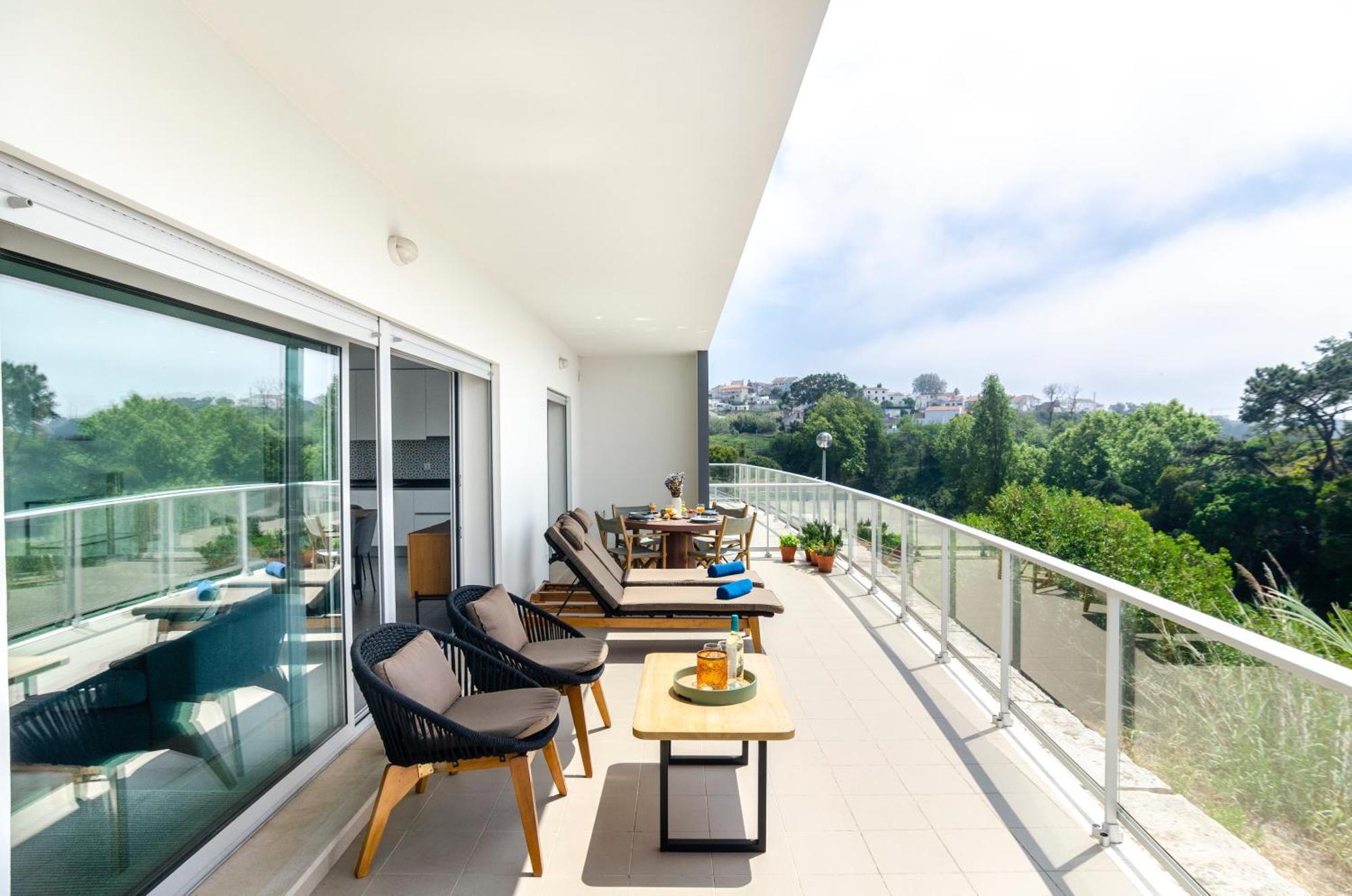 Appartamento Panoramic Views - Terrace, Sea Views & Pool Nazaré